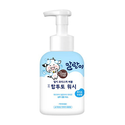 SHOWERMATE malang-i Top to Toe Milky Moisture Bubble Body Wash (500ml 16.97fl.oz) White Milk Scent