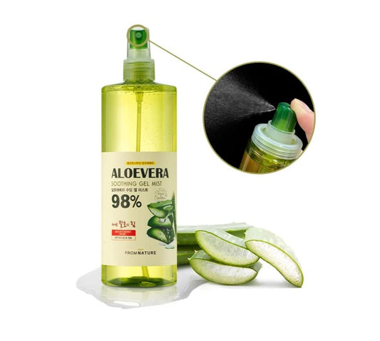 FROMNATURE Aloe Vera 98% Moisture Soothing Gel Mist - 13.5 fl oz. (400 ml)