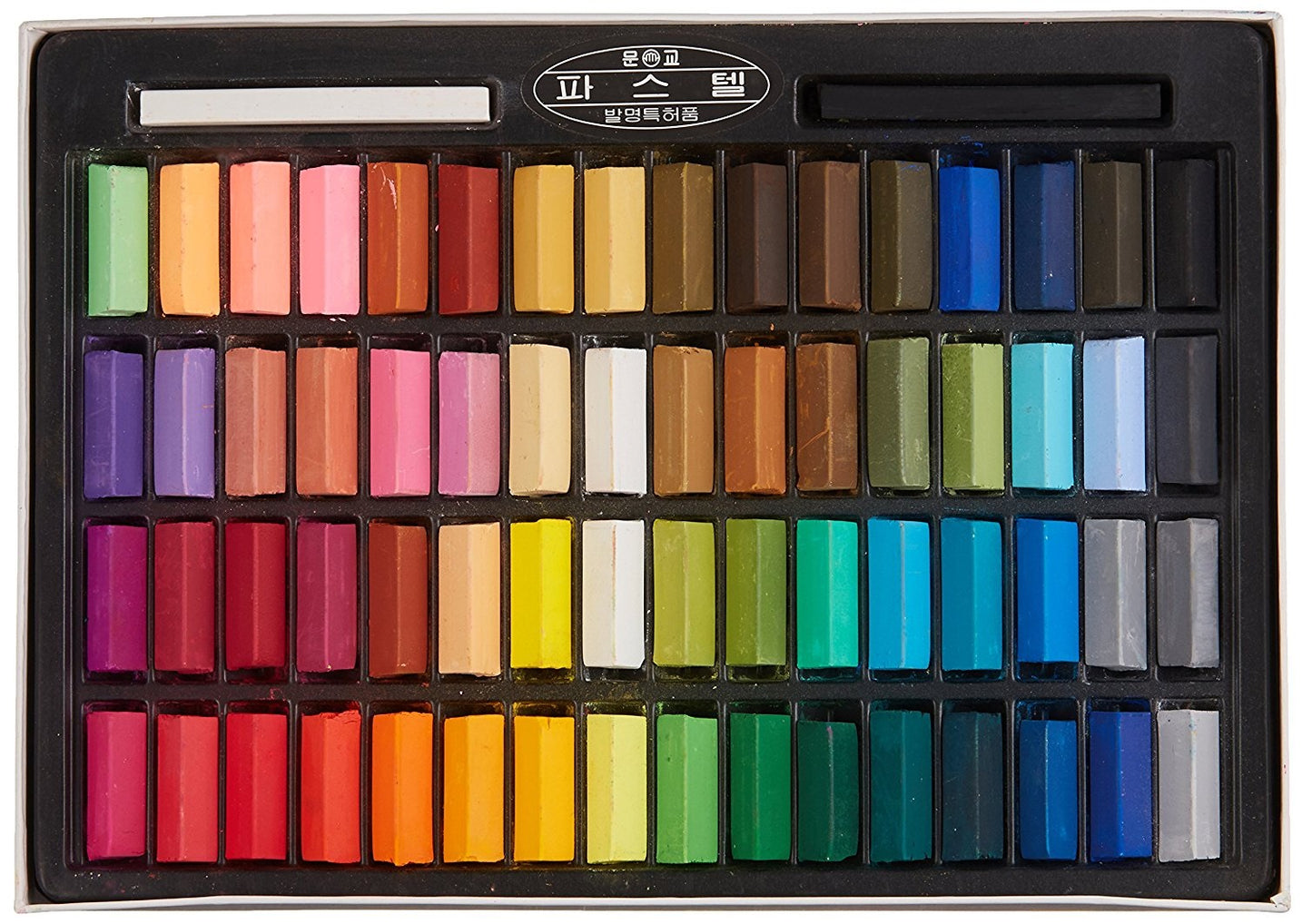 Mungyo Non Toxic Mungyo Soft Pastel Set of 64 Assorted Colors Square Chalk