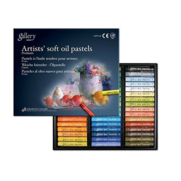 Mungyo Gallery Soft Oil Pastels Set of 48 - Assorted Colors (Professional MOPV-48)