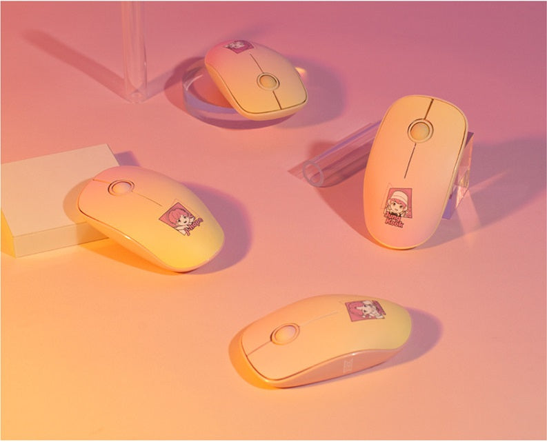 BTS Tiny Tan Bangtan Magic Door Wireless Silent Mouse, All Seven BTS Members in Their Own Cute Design