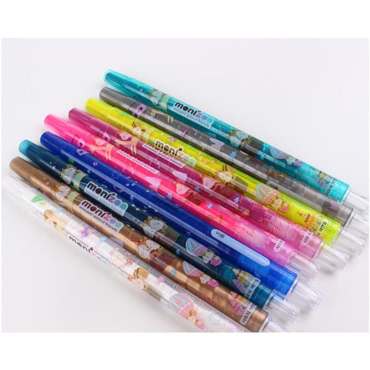Plastic Twist Up Crayons Color Pencils, Assorted Colors Set 24 Twistables Pens for Monami