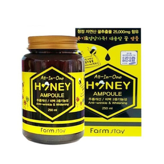 Farmstay All in One Honey Ampoule (250ml) Anti Wrinkle Whitening Effect