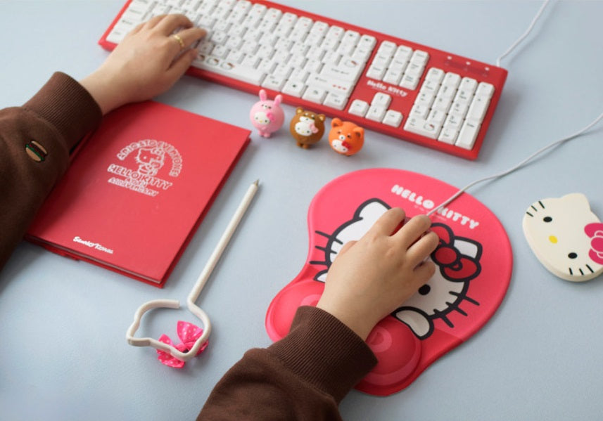 Cute Mouse Pad with Gel Wrist Protection Soft & Comfortable Mousepad for Computer, Laptop, Gaming & Office