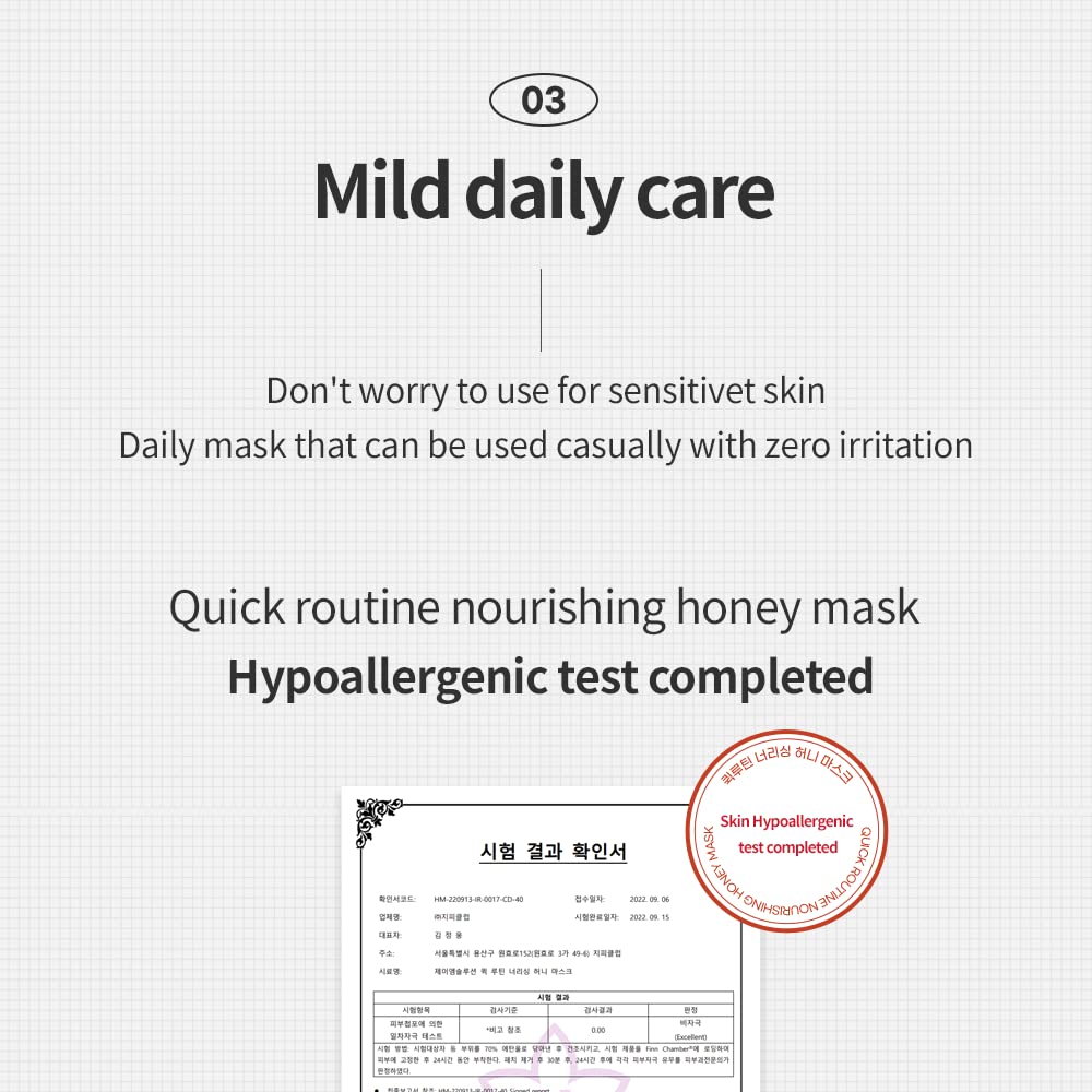 JM Solution Quick Routine Nourishing Moisture Facial Mask Sheet 30 EA- 1day 1 Mask Pick and Quick Dispenser Type- Honey Royal Nutrition-Vegan Certified Sheet
