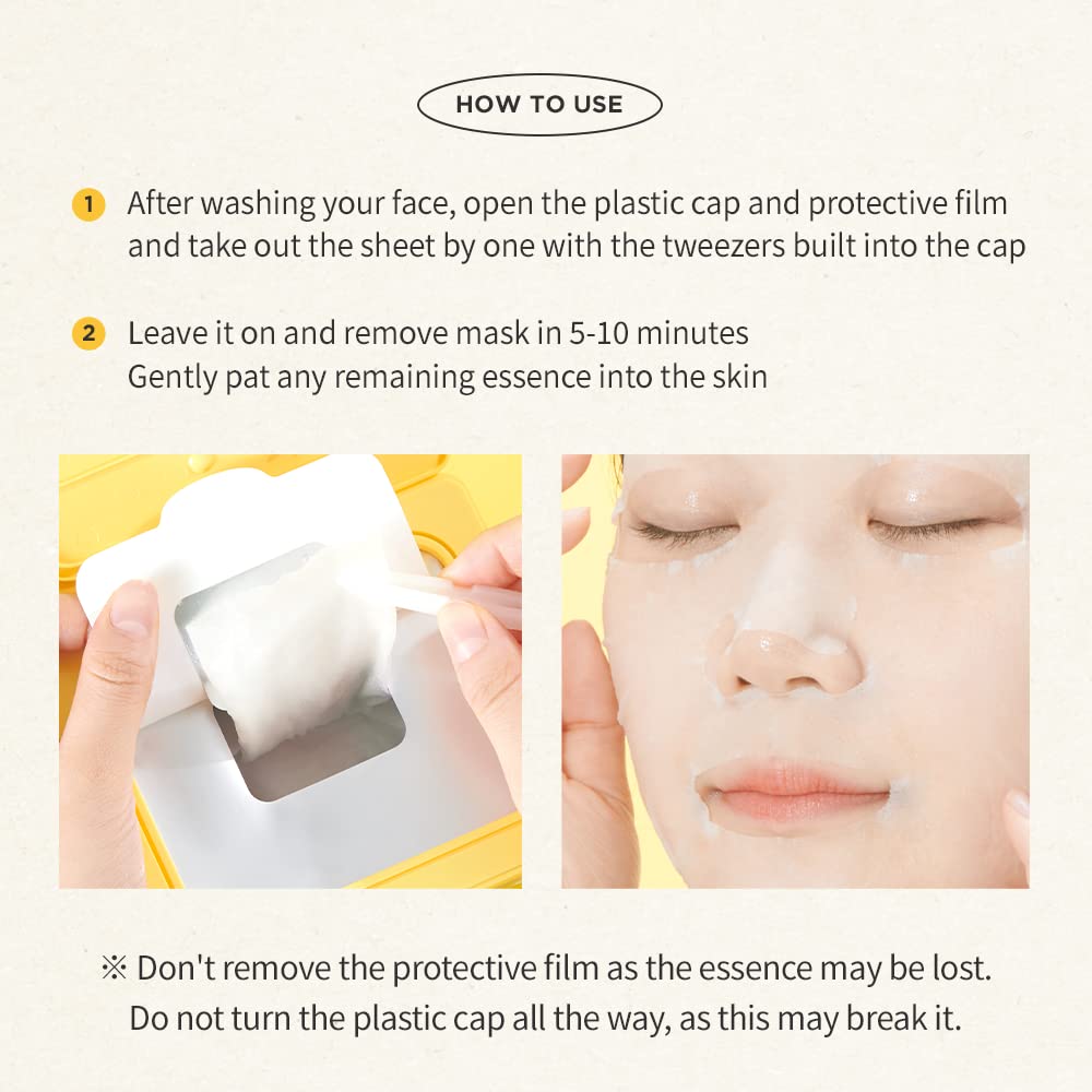 Moisture sheet store mask