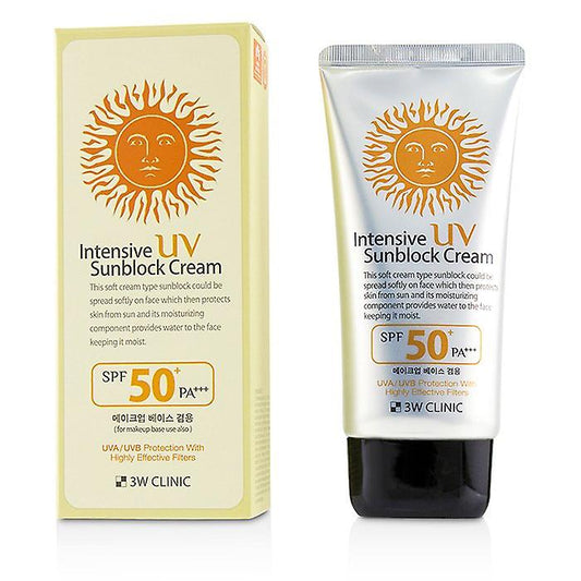 3W Clinic Intensive UV Sunblock Cream SPF 50+ PA+++ UVA/UVB protection (70ml)
