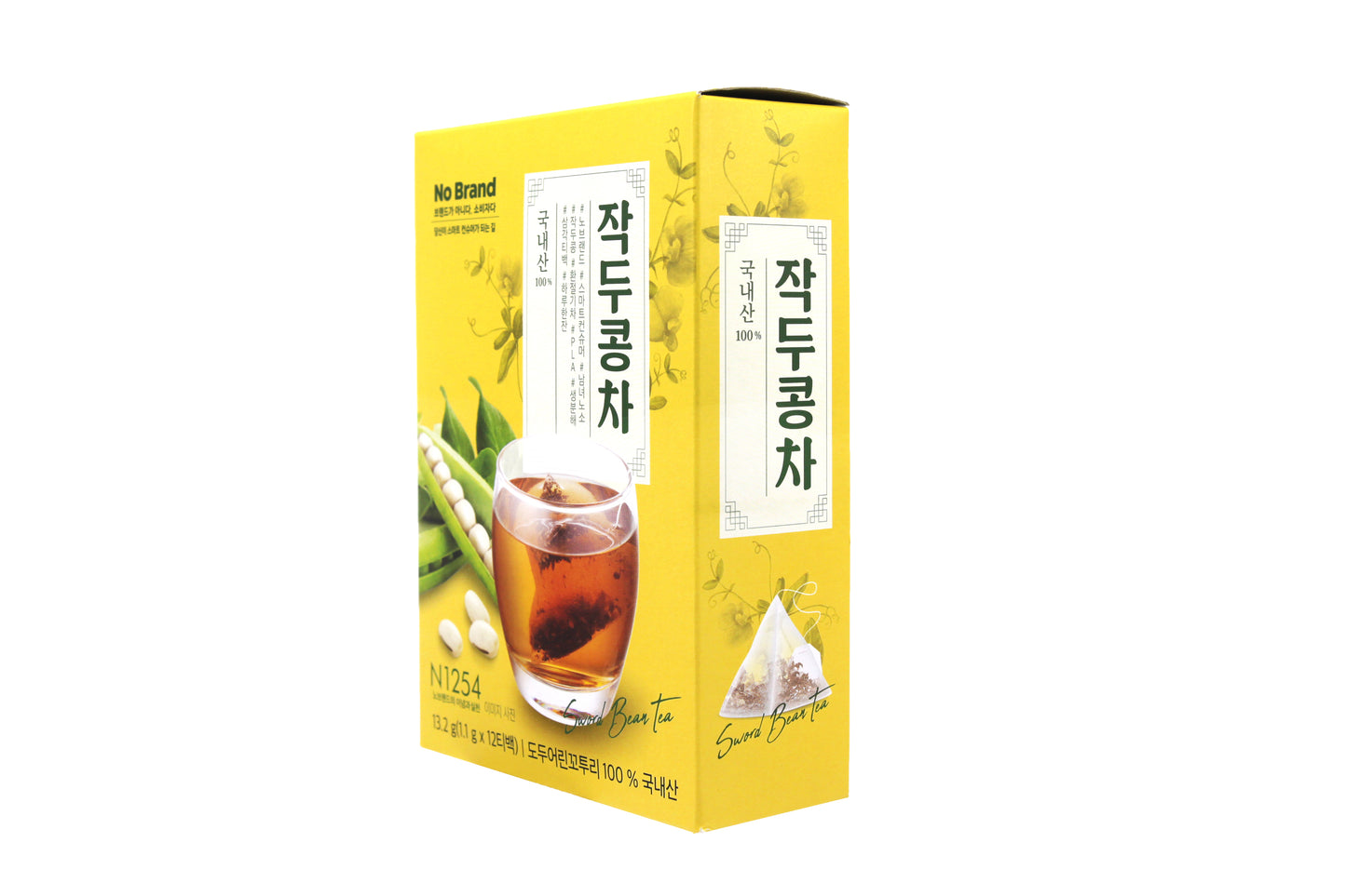 100% Natural Ingredients Tea Bags from Korea - K-food 13.2g (1.1g x 12T) Natural Organic Tea Traditional Asian Super Food (Sward Bean Tea)